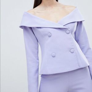 OFFER NOW LavishAlice Purple Off The Shoulder Suit